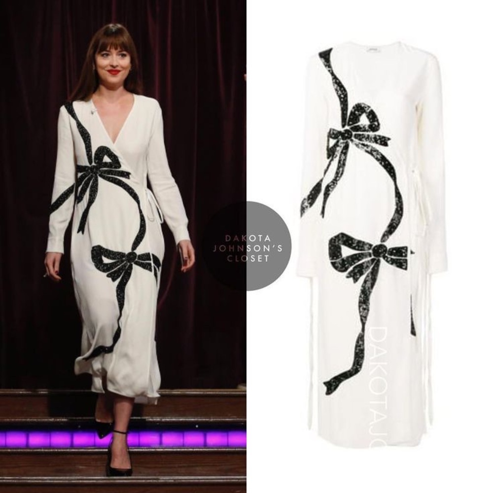 Attico Sequin Embroidered Bow Dress, NWT, Luxury $2K MSRP